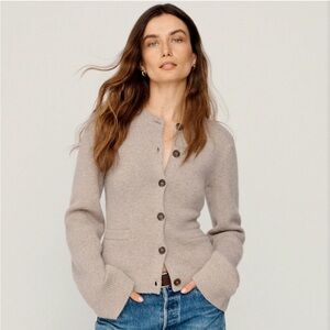 Jenni Kayne Cooper Cardigan, taupe, XS